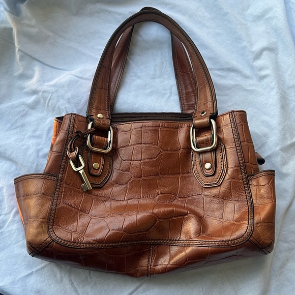 Fossil Handbags - Vintage Y2K Fossil Brown Leather Shoulder Bag